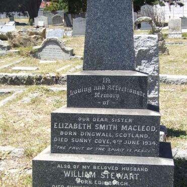 MACLEOD Elizabeth Smith -1934 :: STEWART William -1946 & Charlotte