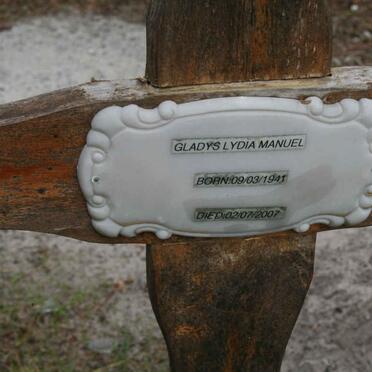 MANUEL Gladys Lydia 1941-2007