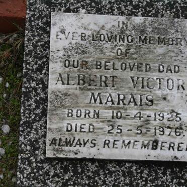 MARAIS Albert Victor 1925-1976