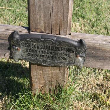MADDEN Patrick William Clive 1945-2006