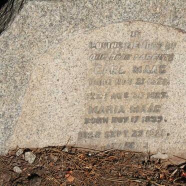 MAAG Carl 1853-1925 & Maria 1859-1921