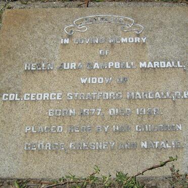 MARDALL Helen Jura Campbell 1877-1958