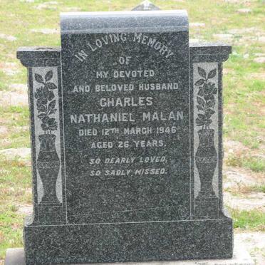 MALAN Charles Nathaniel -1946