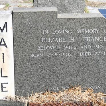 MAILE Elizabeth Frances 1902-1960