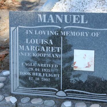 MANUEL Louisa Margaret nee KOOPMAN 1935-2002
