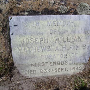 MATHEWS Joseph William -1949 & Elizabeth Menzies -19??