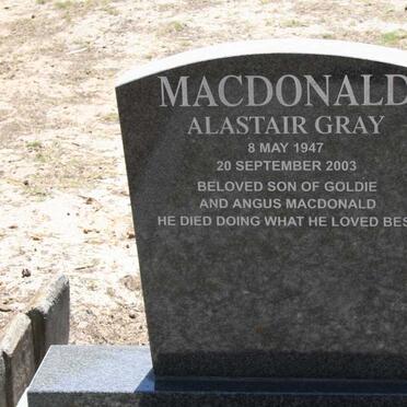MACDONALD Alastair Gray 1947-2003