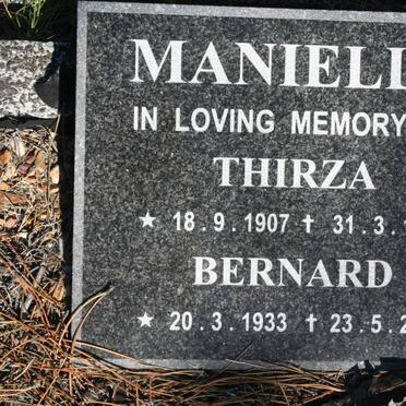 MANIELLE Thirza 1907-1987 :: MANIELLE Bernard 1933-2007 