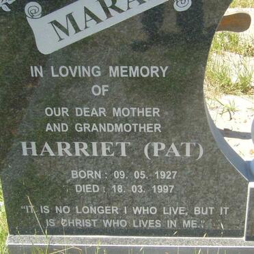 MARAIS Harriet 1927-1997
