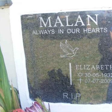 MALAN Elizabeth 1932-2009