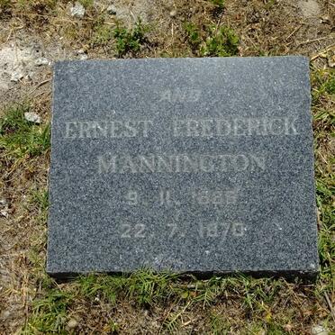 MANNINGTON Ernest Frederick 1886-1970 & Gertrude Martha STANDER -1921
