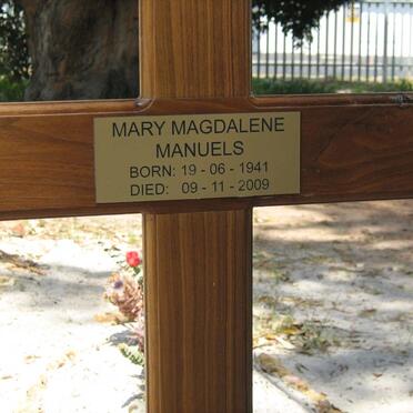 MANUELS Mary Magdalene 1941-2009