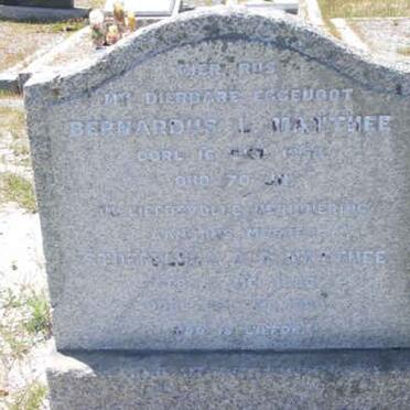 MATTHEE Bernardus L. -1958 & Stoffellina A.S. 1883-1960
