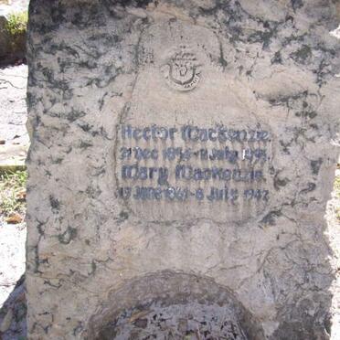 MACKENZIE Hector 1854-19?? &amp; Mary 1861-1942