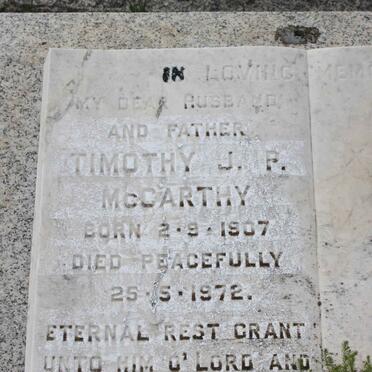 MCCARTHY Timothy J.P. 1907-1972