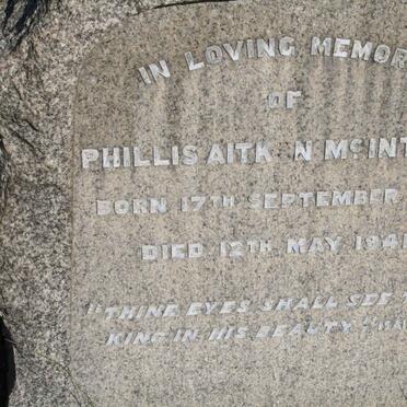 MCINTYRE Phillis Aitken 1859-1941