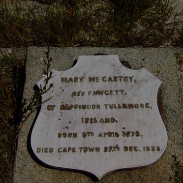 MCCARTHY Mary nee FAWCETT 1876-1935