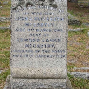 MCCARTHY Edward James -1950 & Laura Elizabeth -1943