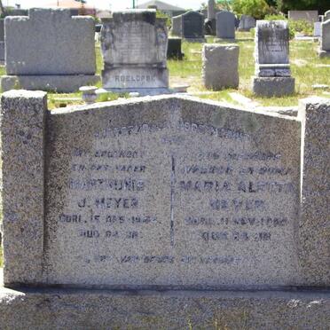MEYER Marthunis J. -19?4 &amp; Maria Aletta -19??