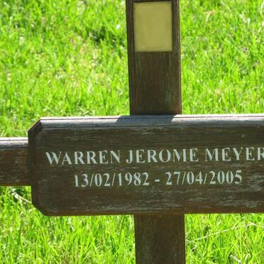 MEYER Warren Jerome 1982-2005