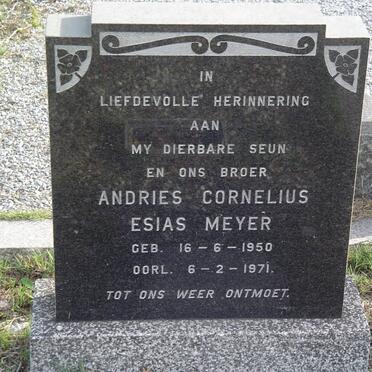 MEYER Andries Cornelius Esias 1950-1971