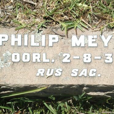 MEYER Philip -1937