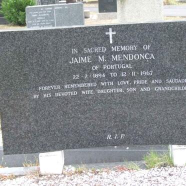 MENDONCA Jaime M. 1894-1967