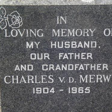 MERWE Charles, v.d. 1904-1965