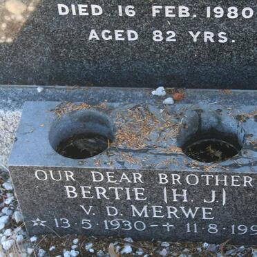 MERWE Herbert J.H., van der -1961 & Kathleen M.C. SMITH -1980 :: VAN DER MERWE H.J. 1930-1993 _2