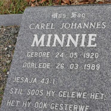 MINNIE Carel Johannes 1920-1989