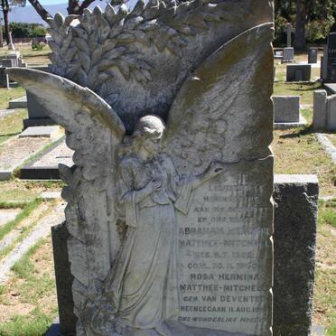 MITCHELL Abraham Hendrik, MATTHEE 1865-1940 & Rosa Hermina VAN DEVENTER -195? 