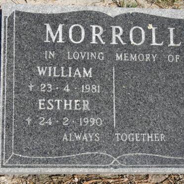 MORROLL William -1981 & Esther -1990