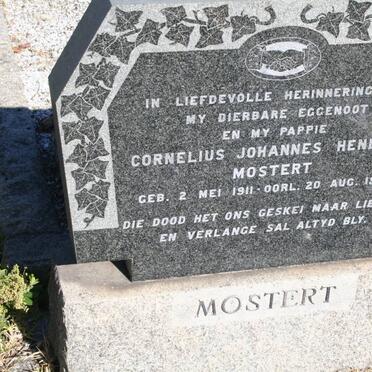 MOSTERT Cornelius Johannes Hendrik 1911-1963 
