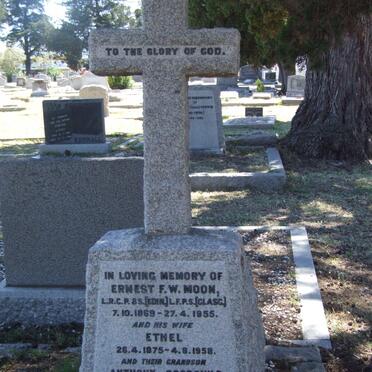 MOON Ernest F.W. 1869-1955 & Ethel 1875-1958 :: GOODCHILD Anthony 1936-1992