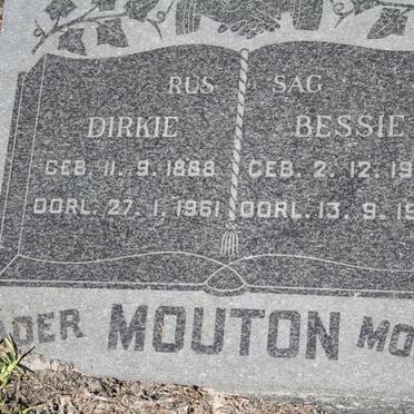 MOUTON Dirkie 1888-1961 & Bessie 1903-1969