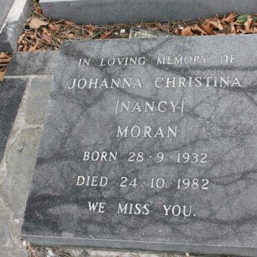 MORAN Johanna Christina 1932-1982