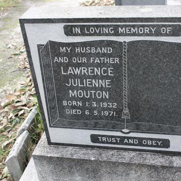 MOUTON Lawrence Julienne 1932-1971