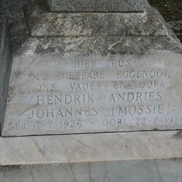 MOSTERT Hendrik Andries Johannes 1925-1980 _2