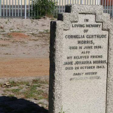 MORRIS Cornelia Gertrude -1936 :: MORRIS Jane Johanna -1943