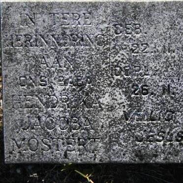 MOSTERT Hendrika Jacoba 1961-1961