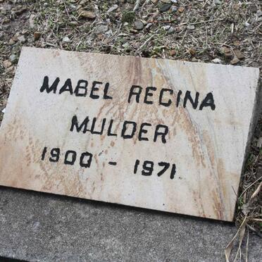 MULDER Mabel Regina 1900-1971