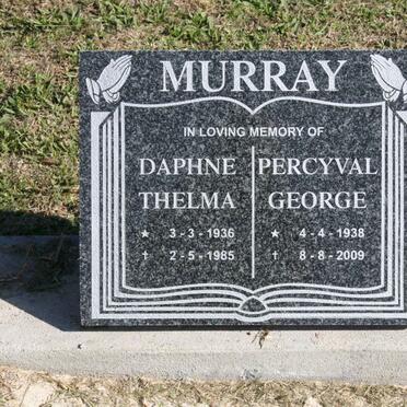 MURRAY Percyval George 1938-2009 &amp; Daphne Thelma 1936-1985