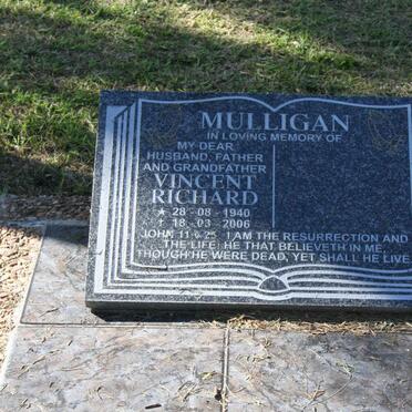 MULLIGAN Vincent Richard 1940-2006