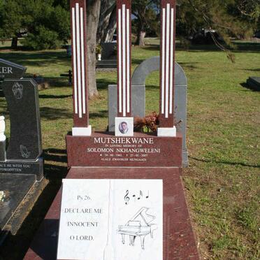 MUTSHEKWANE Solomon Nkhangweleni 1962-2007