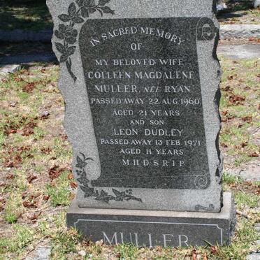 MULLER Colleen Magdalene nee RYAN -1960 :: MULLER Leon Dudley -1971