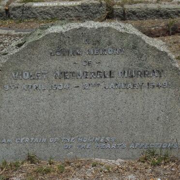 MURRAY Violet Wetherell 1904-1949