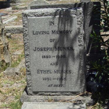 MUNKS Joseph 1880-1950 &amp; Ethel 1893-1965 :: TAYLOR Lily 1887-1970