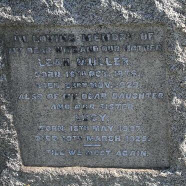 MULLER Leah 1876-1929 :: MULLER Lucy 1907-1925