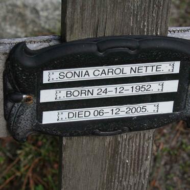 NETTE Sonia Carol 1952-2005