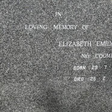 NEWSON Elizabeth Emily nee COOMER 1889-1967